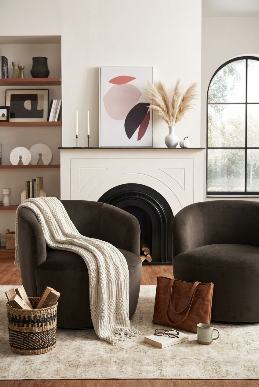How to Style the Velvet Swivel Accent Chairs Living Room: Design Tips & Palette Ideas