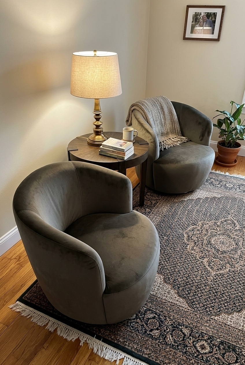 How to Style the Velvet Swivel Accent Chairs Living Room: Design Tips & Palette Ideas