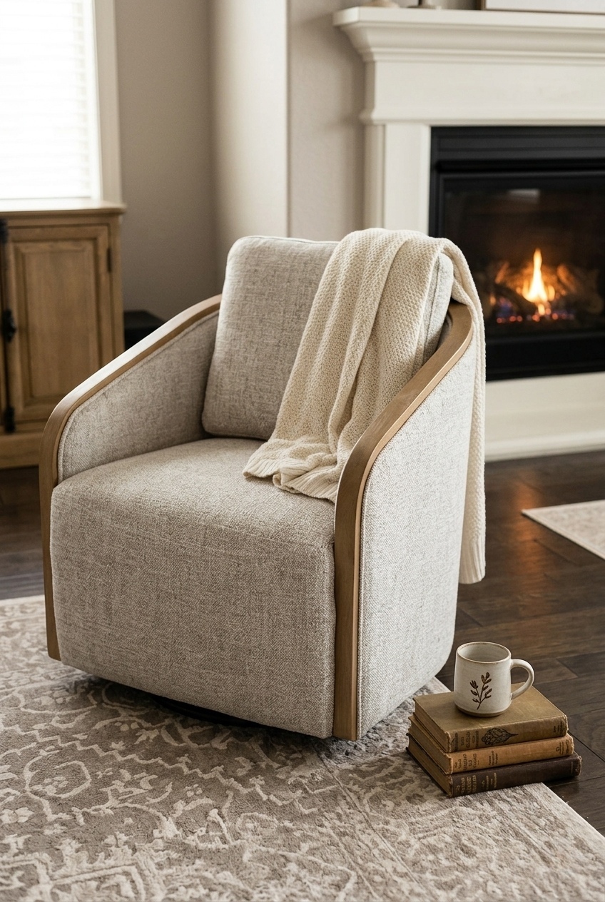 How to Style the Swivel Barrel Chair For Bedroom: Design Tips & Palette Ideas