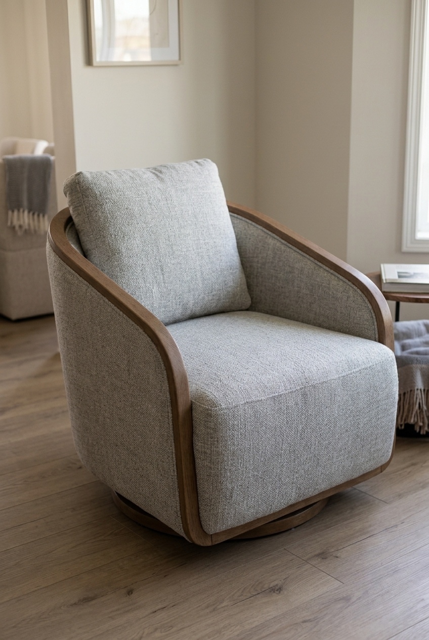 How to Style the Swivel Barrel Chair For Bedroom: Design Tips & Palette Ideas