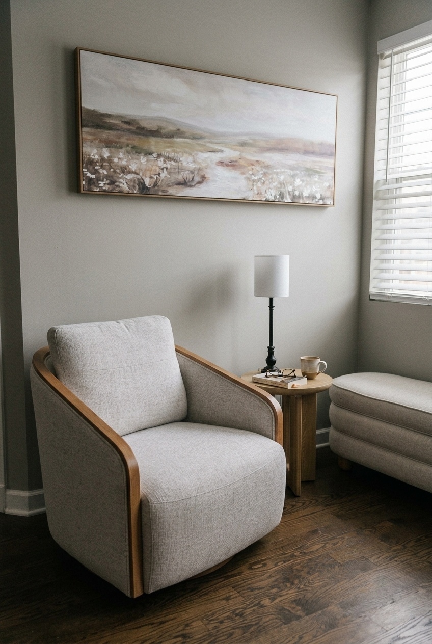 How to Style the Swivel Barrel Chair For Bedroom: Design Tips & Palette Ideas