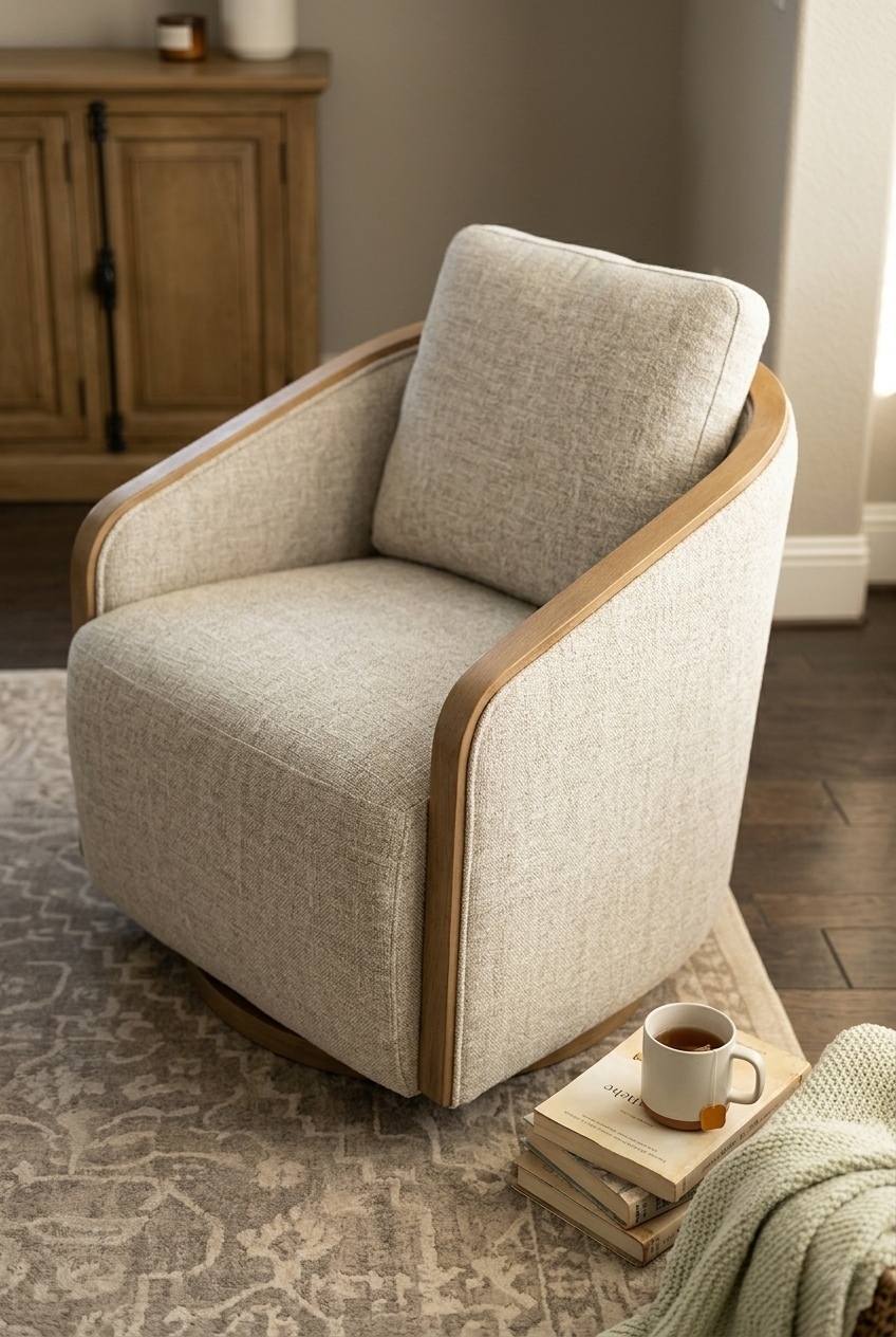 How to Style the Swivel Barrel Chair For Bedroom: Design Tips & Palette Ideas