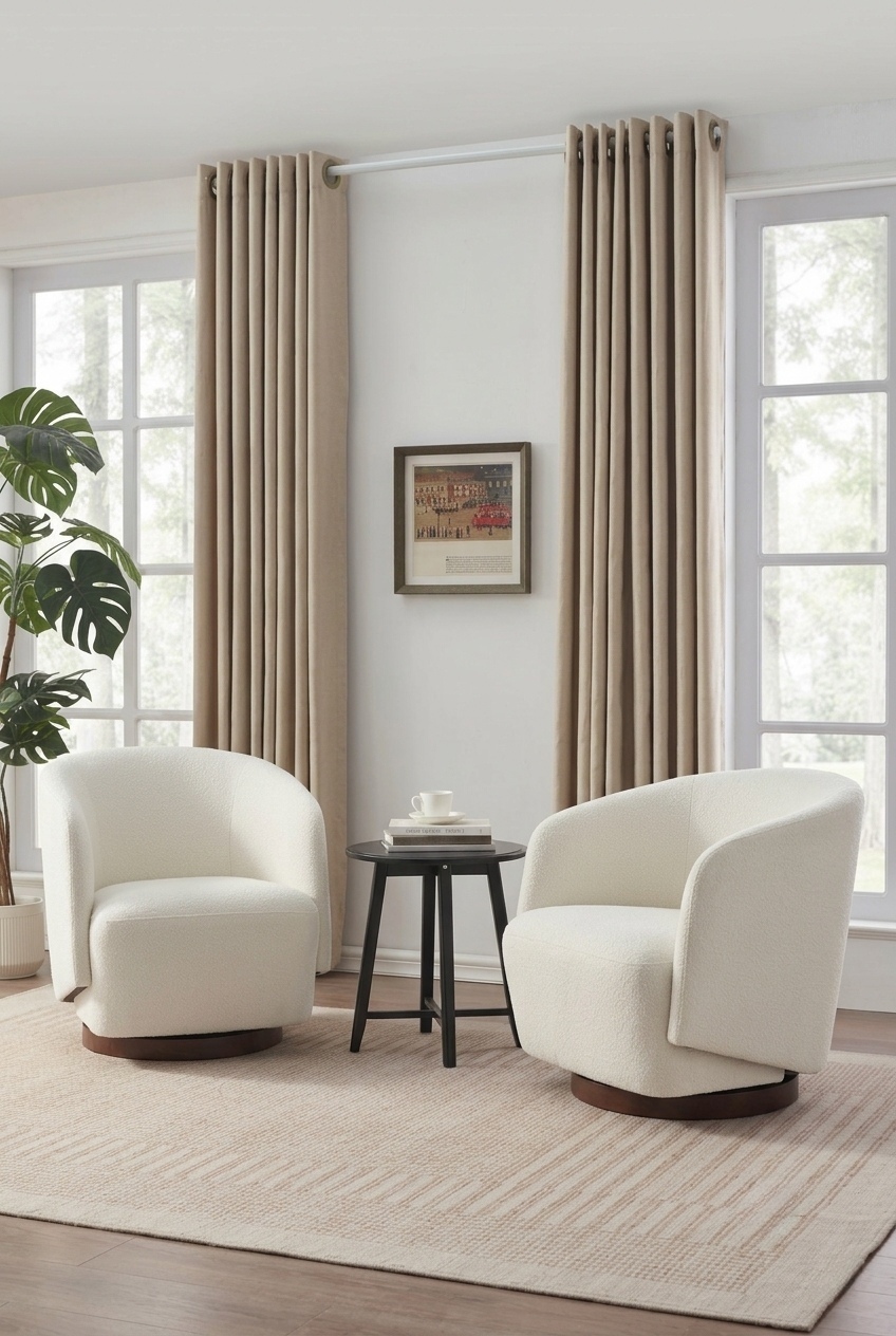 How to Style the Boucle Swivel Accent Chair Bedroom: Design Tips & Palette Ideas