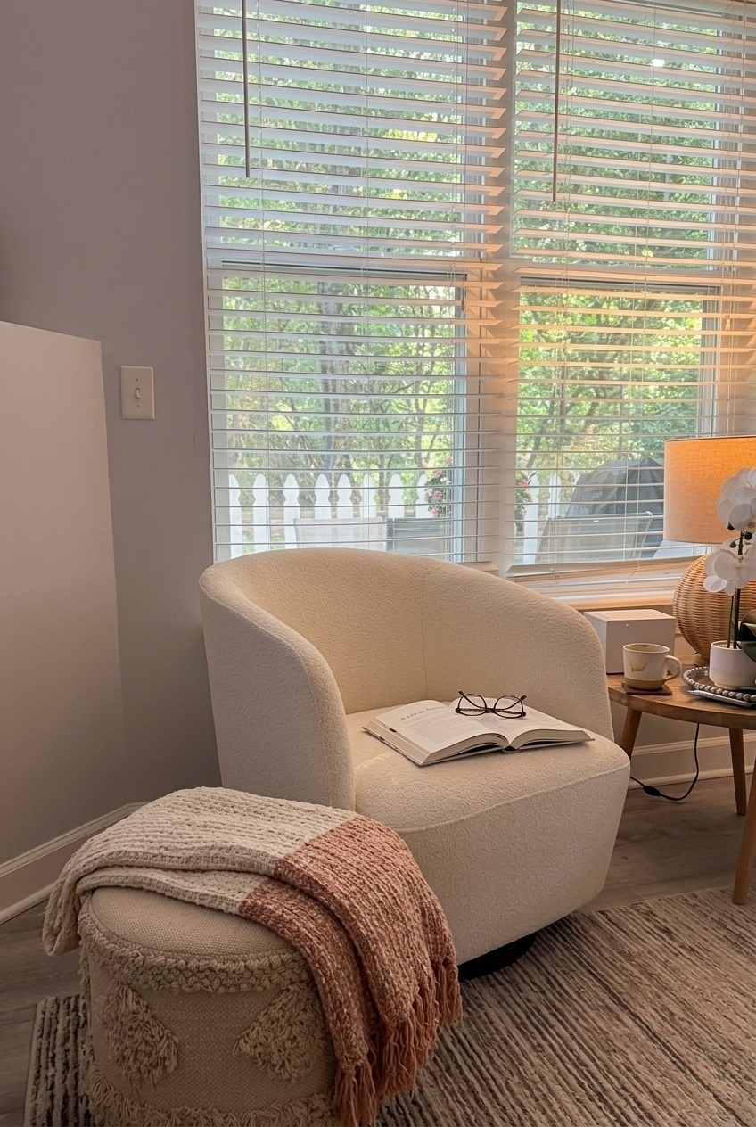 How to Style the Boucle Swivel Accent Chair Bedroom: Design Tips & Palette Ideas