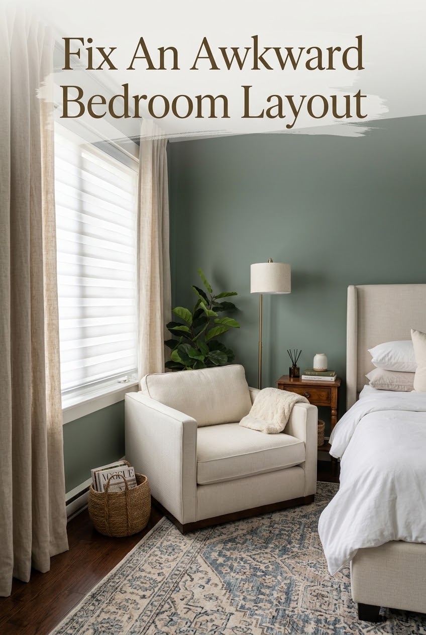 Accent Chairs in Bedrooms: How to Fix Awkward Floor Plans