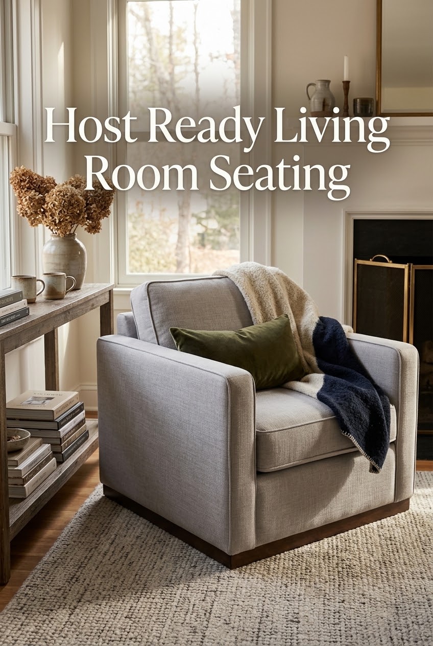 Accent Chair Living Room Conversational Seating for Host Ready Homes