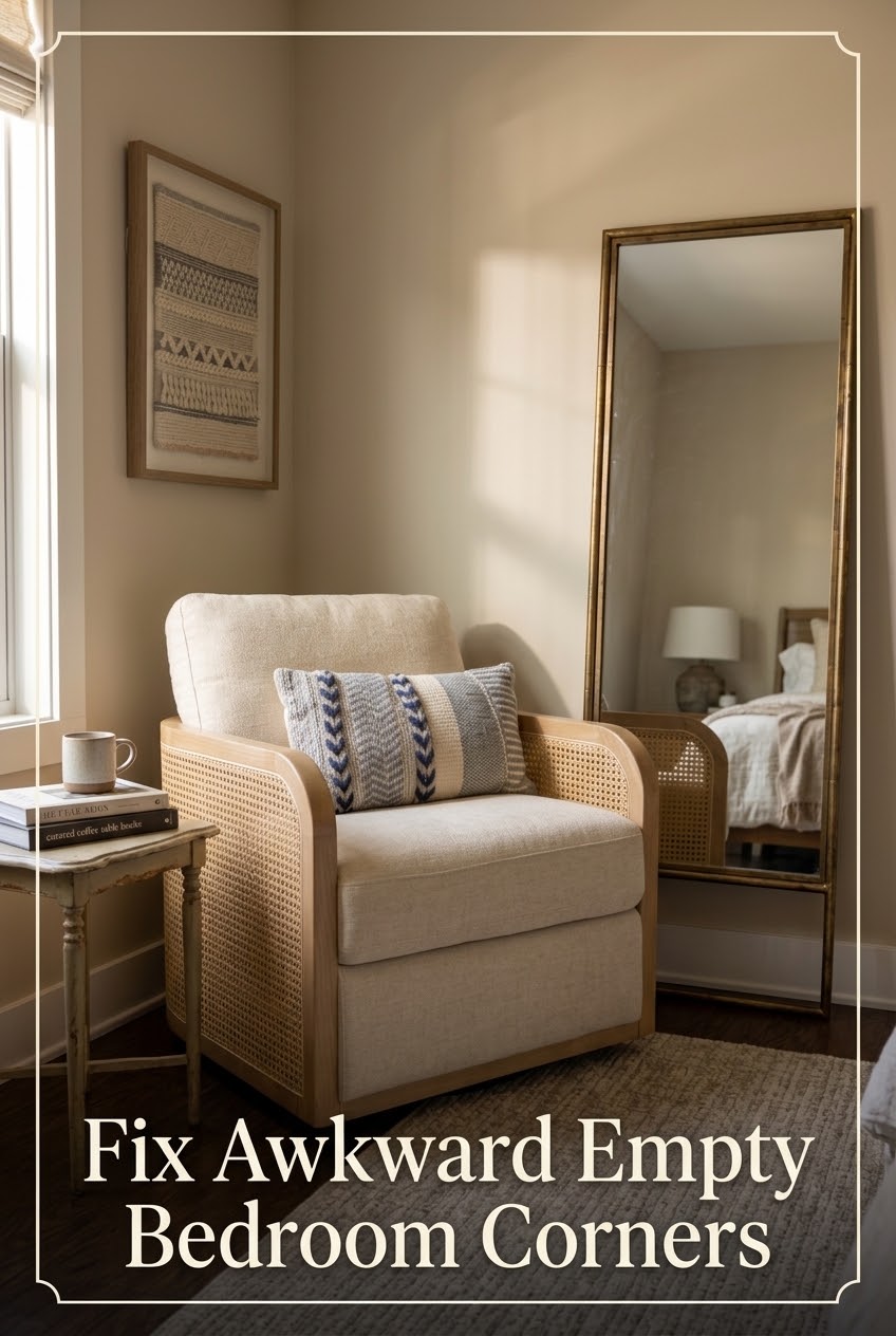 How to Cure the Awkward Bedroom Corner with Sculptural Texture