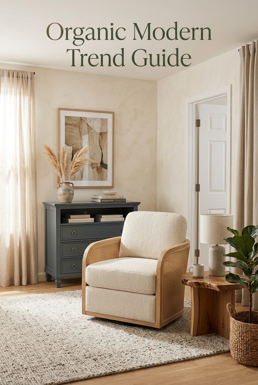 The Organic Modern Sanctuary: Styling Cane and Bouclé in the Bedroom