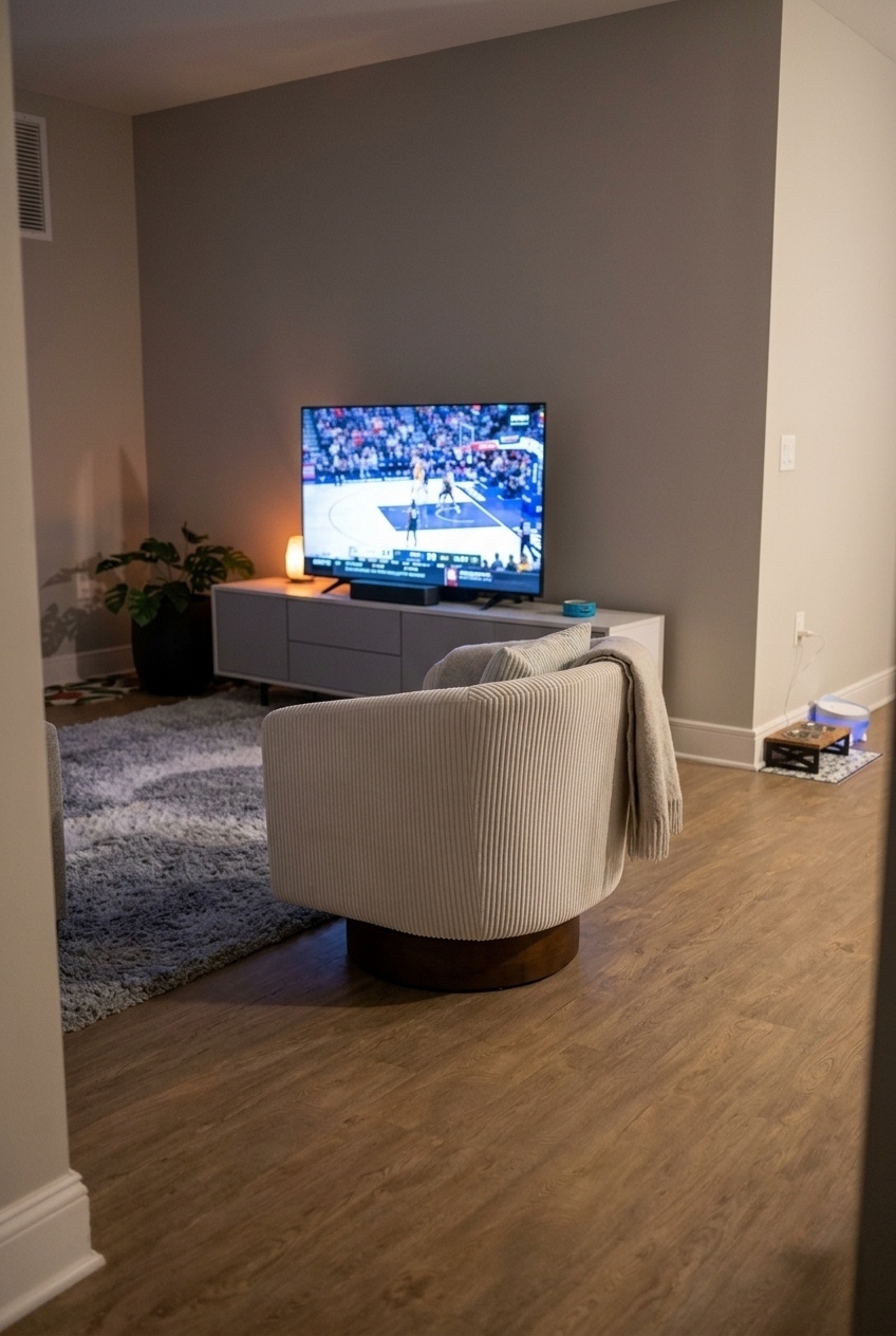 How to Style the Corduroy Swivel Accent Chair For Living Room: Design Tips & Palette Ideas
