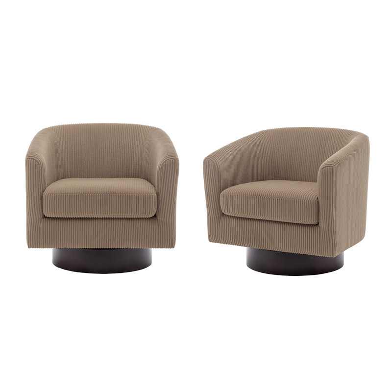How to Style the Corduroy Swivel Accent Chair For Living Room: Design Tips & Palette Ideas