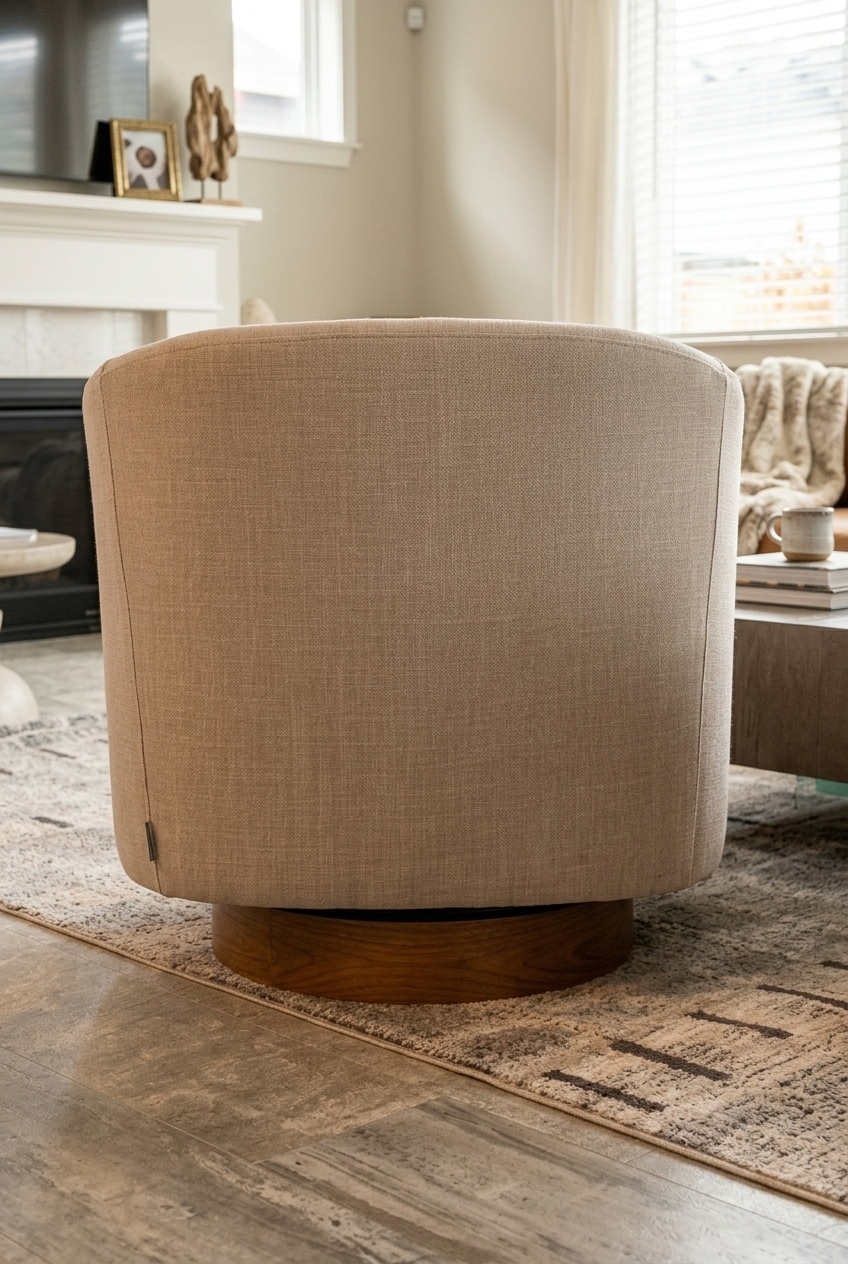 How to Style the Upholstered Swivel Barrel Chair Ideas: Design Tips & Palette Ideas