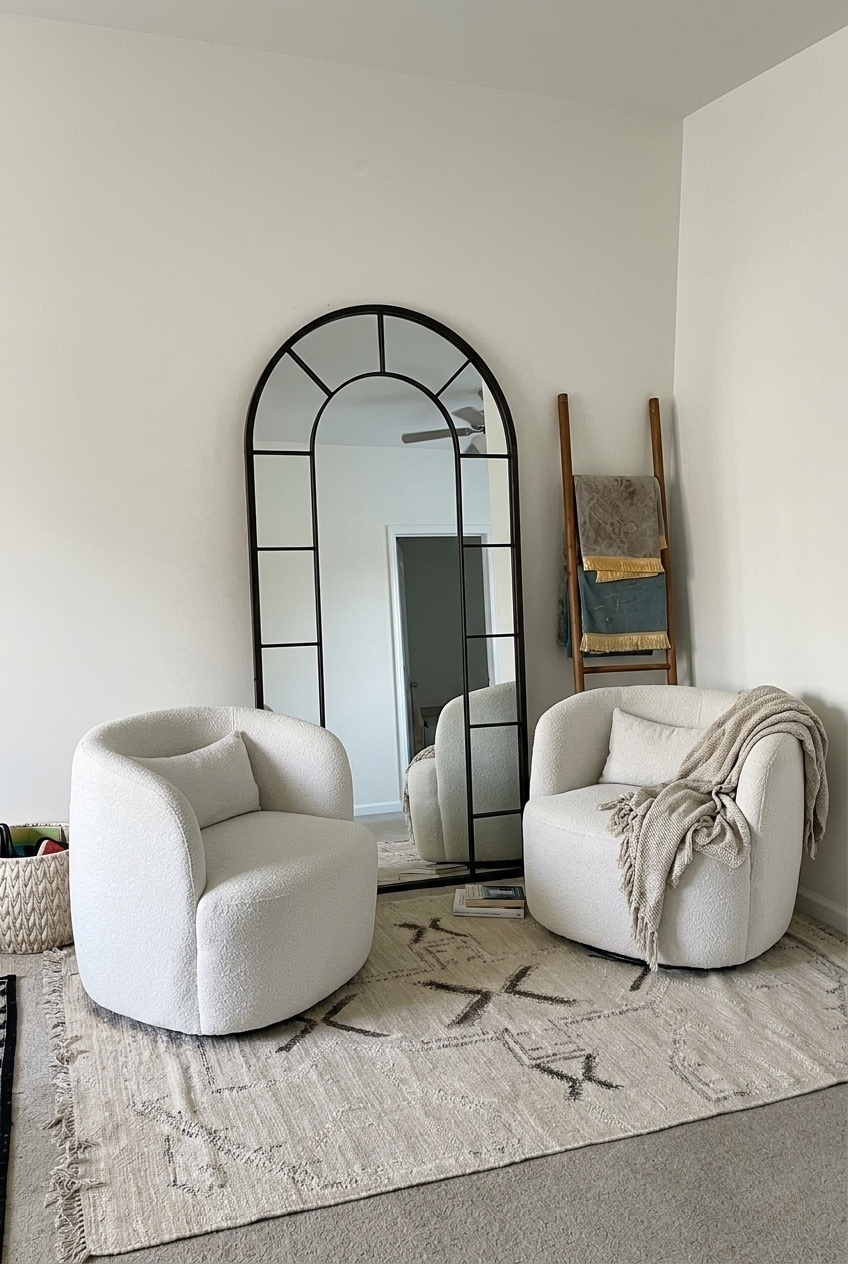 How to Style the Boucle Swivel Accent Chairs For Living Room: Design Tips & Palette Ideas