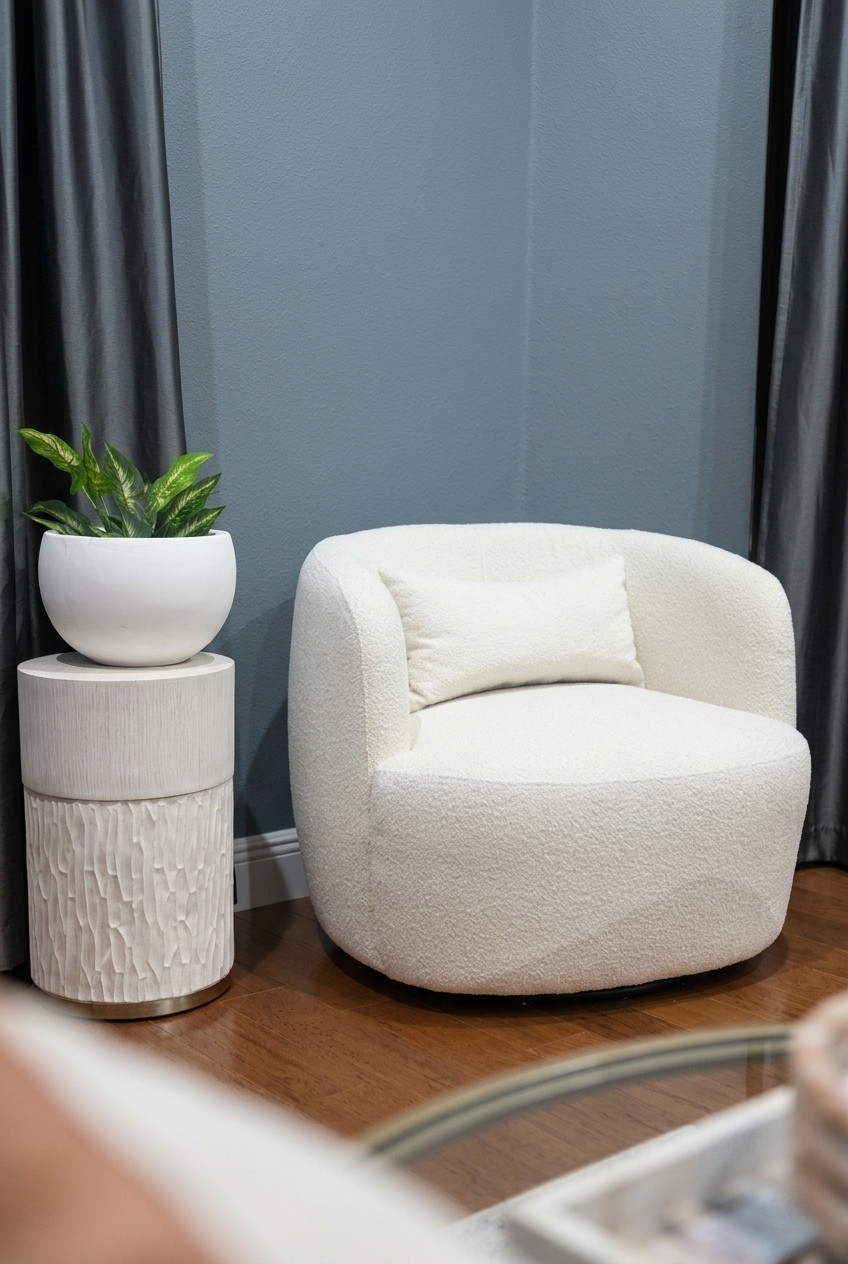 How to Style the Boucle Swivel Accent Chairs For Living Room: Design Tips & Palette Ideas