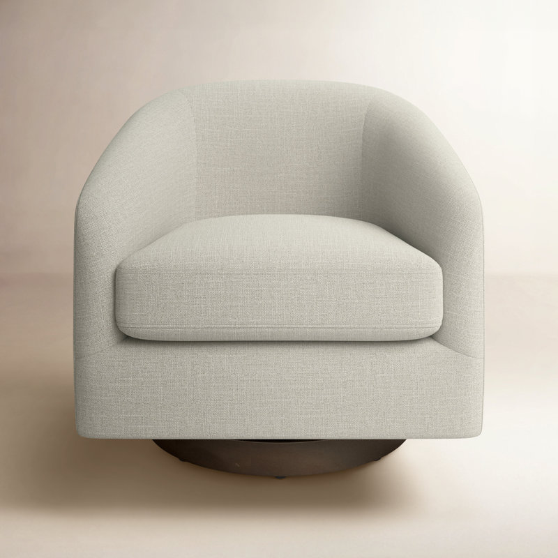 Allmodern Bennett Upholstered Swivel Barrel Chair W002604713