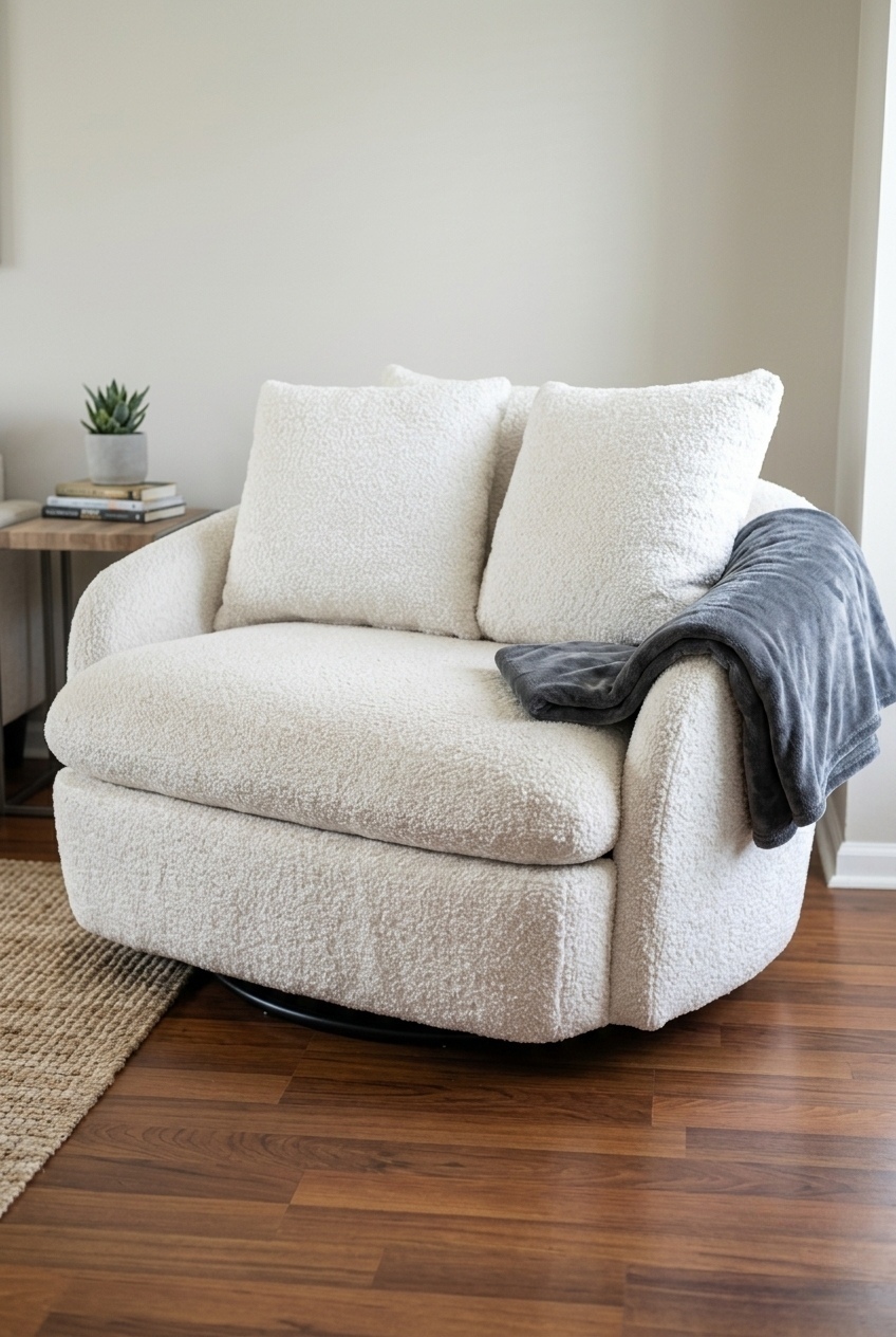 How to Style the Large Swivel Accent Chair Living Room: Design Tips & Palette Ideas