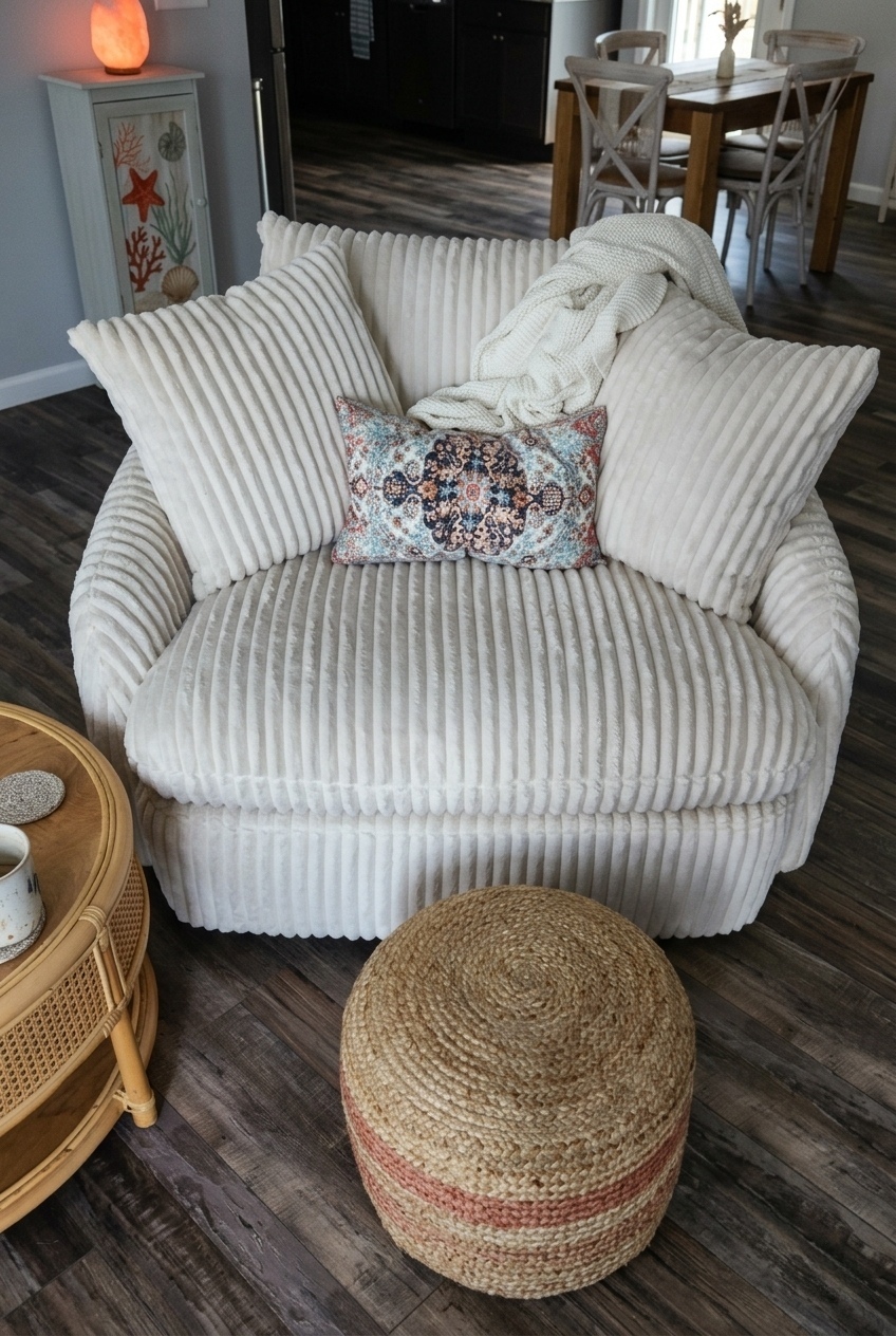 How to Style the Large Swivel Accent Chair Living Room: Design Tips & Palette Ideas