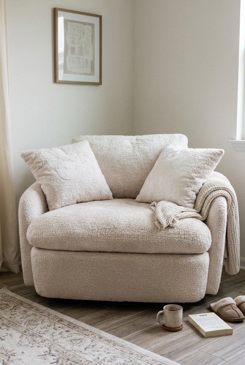 How to Style the Large Swivel Accent Chair Living Room: Design Tips & Palette Ideas