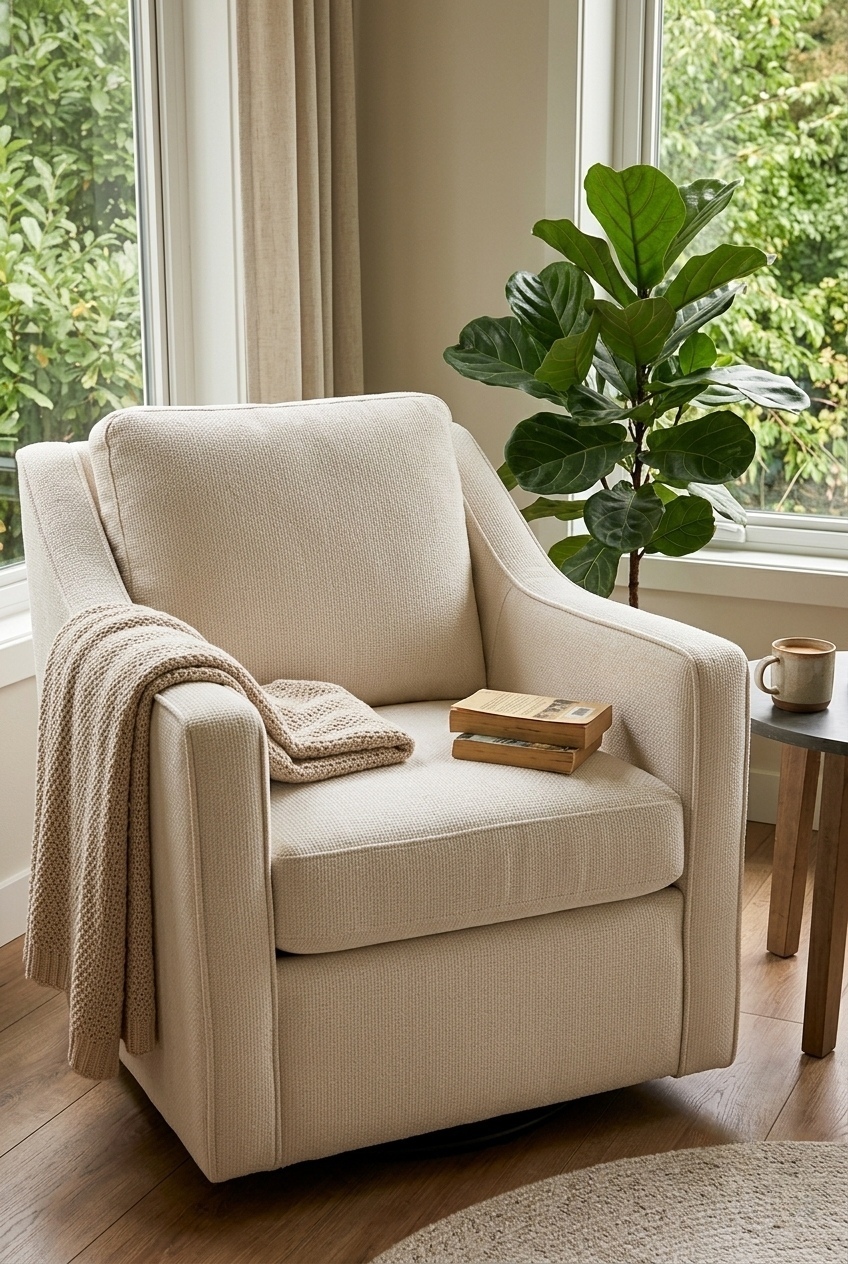 How to Style the Modern Wide Swivel Accent Chair: Design Tips & Palette Ideas
