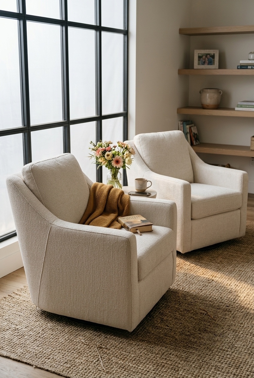 How to Style the Modern Wide Swivel Accent Chair: Design Tips & Palette Ideas