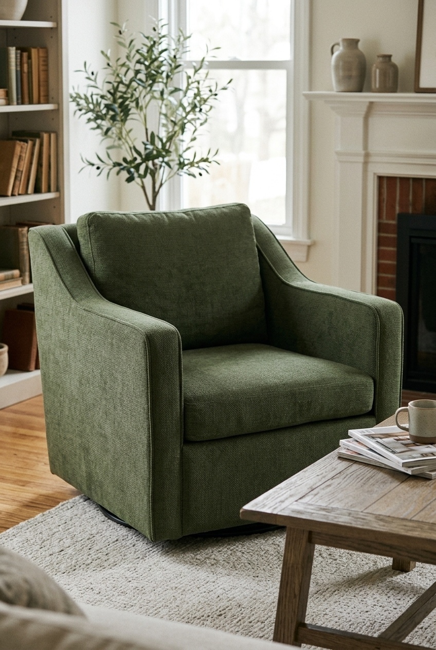 How to Style the Modern Wide Swivel Accent Chair: Design Tips & Palette Ideas