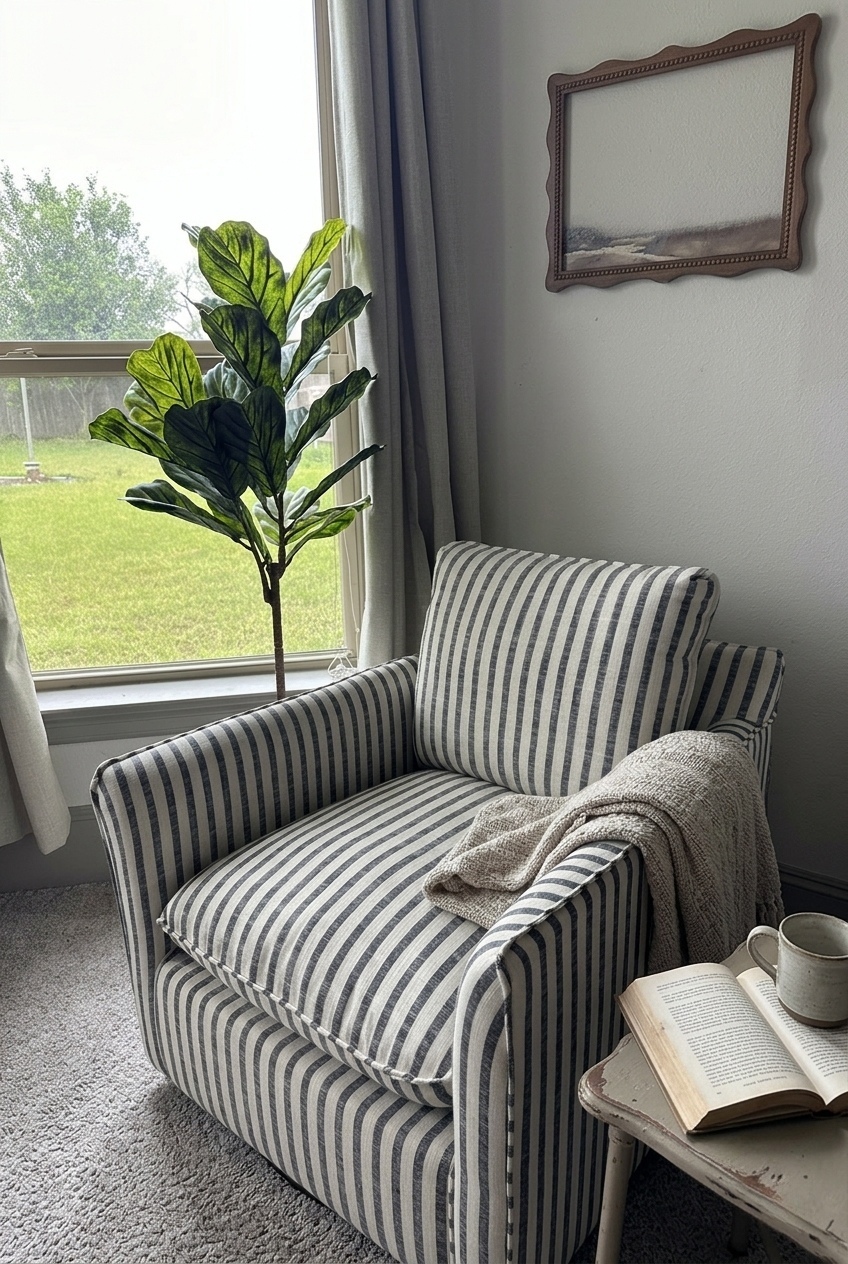 How to Style the Modern Stripe Swivel Accent Chair: Design Tips & Palette Ideas
