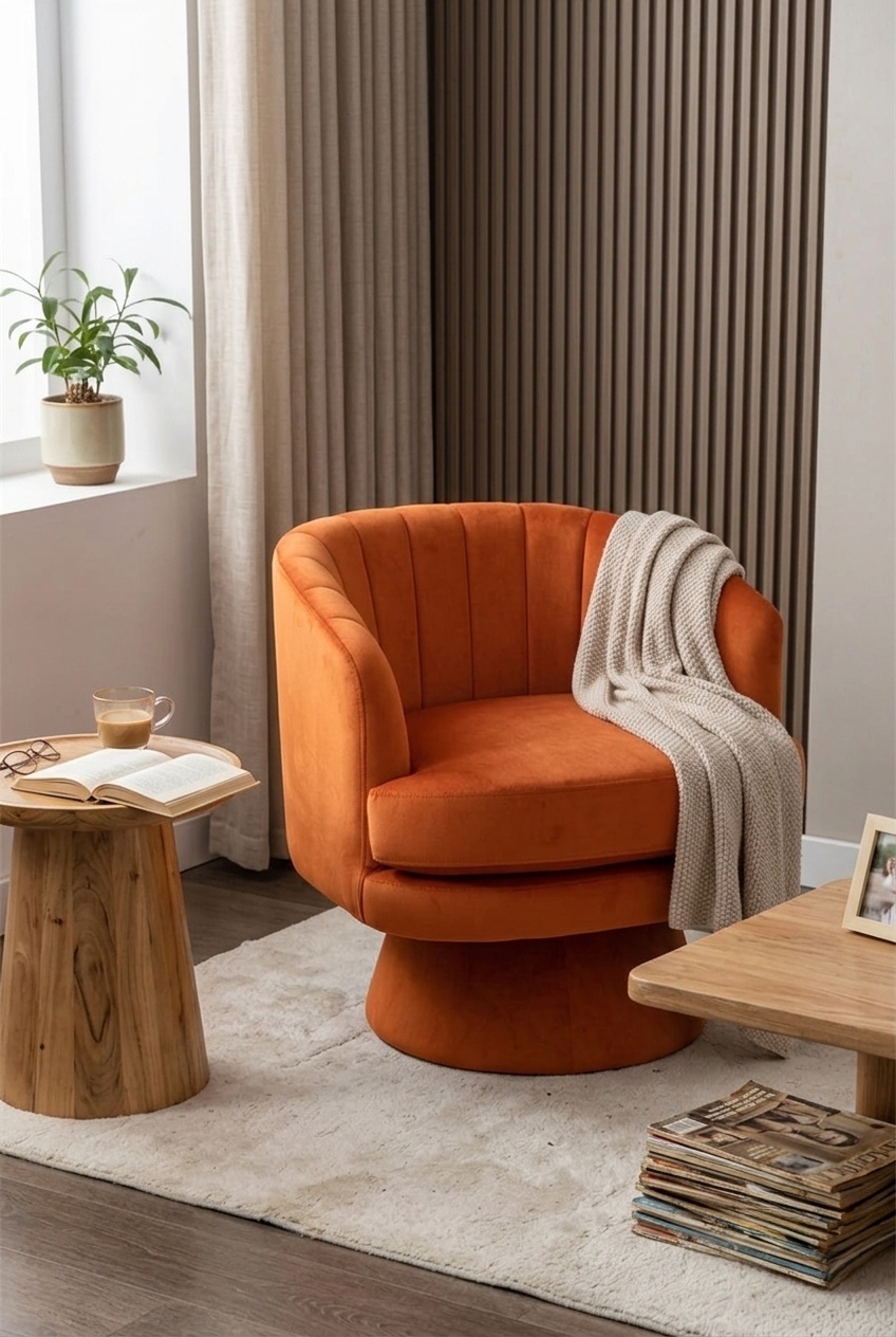 How to Style the Modern Swivel Barrel Chair: Design Tips & Palette Ideas