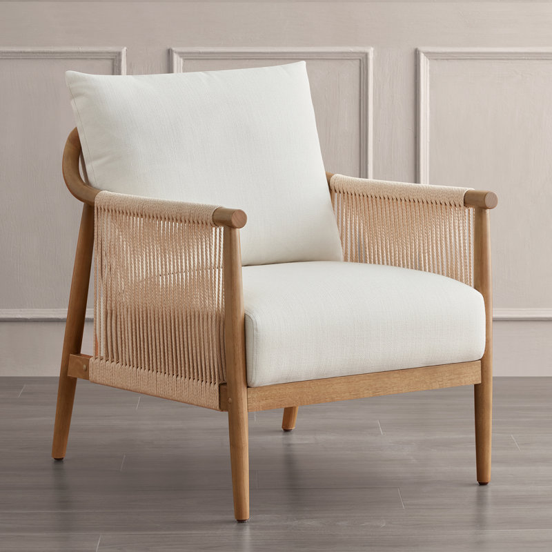 The Art of the Sanctuary: Elevating Your Reading Nook with the Ophelia Co. Woven Rope Armchair