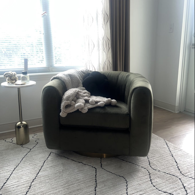 How to Style the Tufted Velvet Swivel Barrel Chair: Design Tips & Palette Ideas