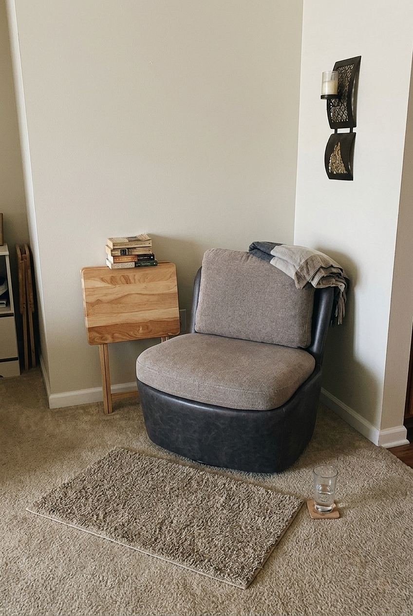 How to Style the Taupe Armless Swivel Accent Chair Idea: Design Tips & Palette Ideas