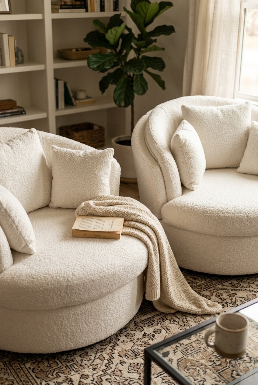 How to Style the Oversized Swivel Barrel Chair For Living Room: Design Tips & Palette Ideas