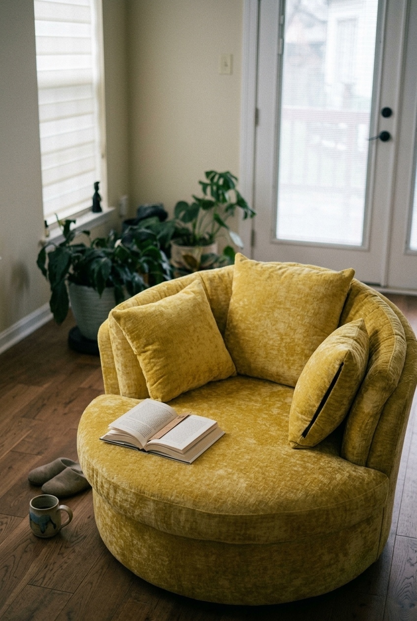 How to Style the Oversized Swivel Barrel Chair For Living Room: Design Tips & Palette Ideas