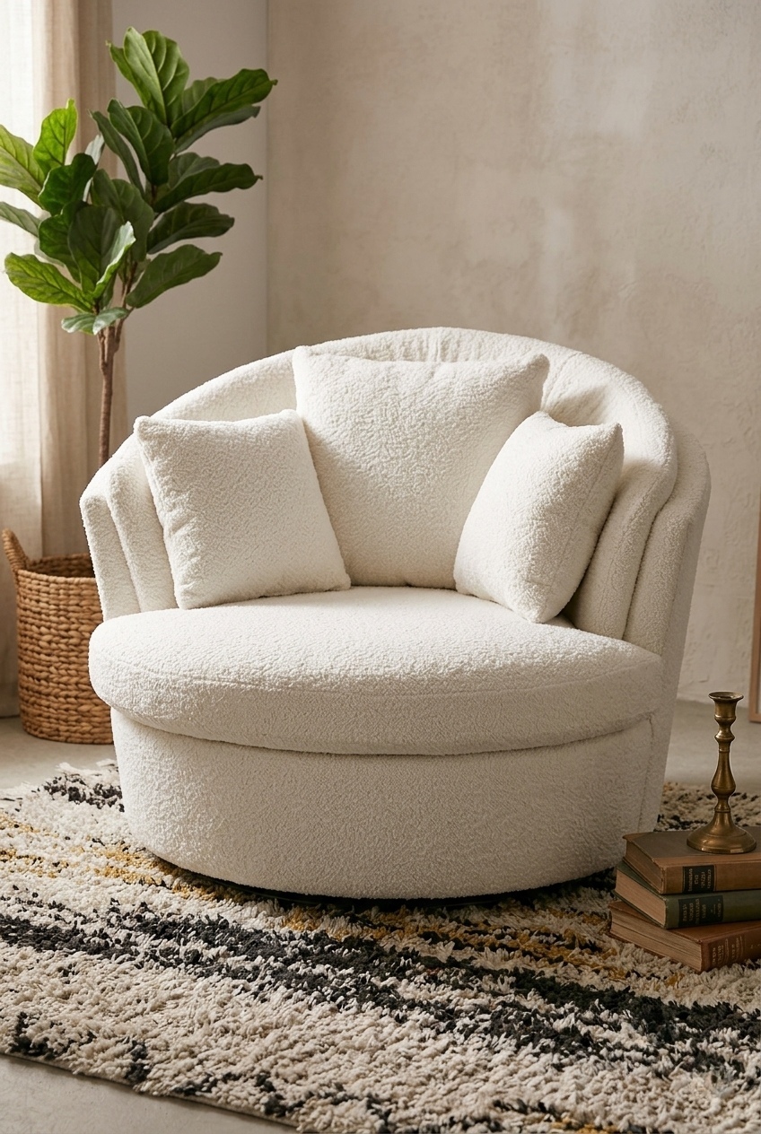 How to Style the Oversized Swivel Barrel Chair For Living Room: Design Tips & Palette Ideas