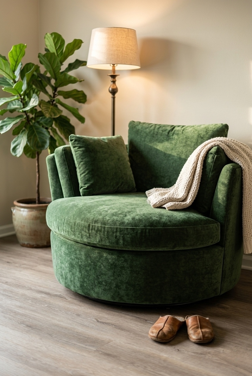 How to Style the Oversized Swivel Barrel Chair For Living Room: Design Tips & Palette Ideas