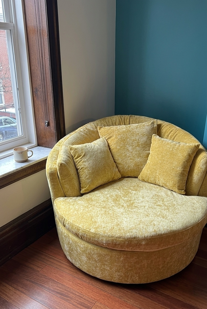 How to Style the Oversized Swivel Barrel Chair For Living Room: Design Tips & Palette Ideas