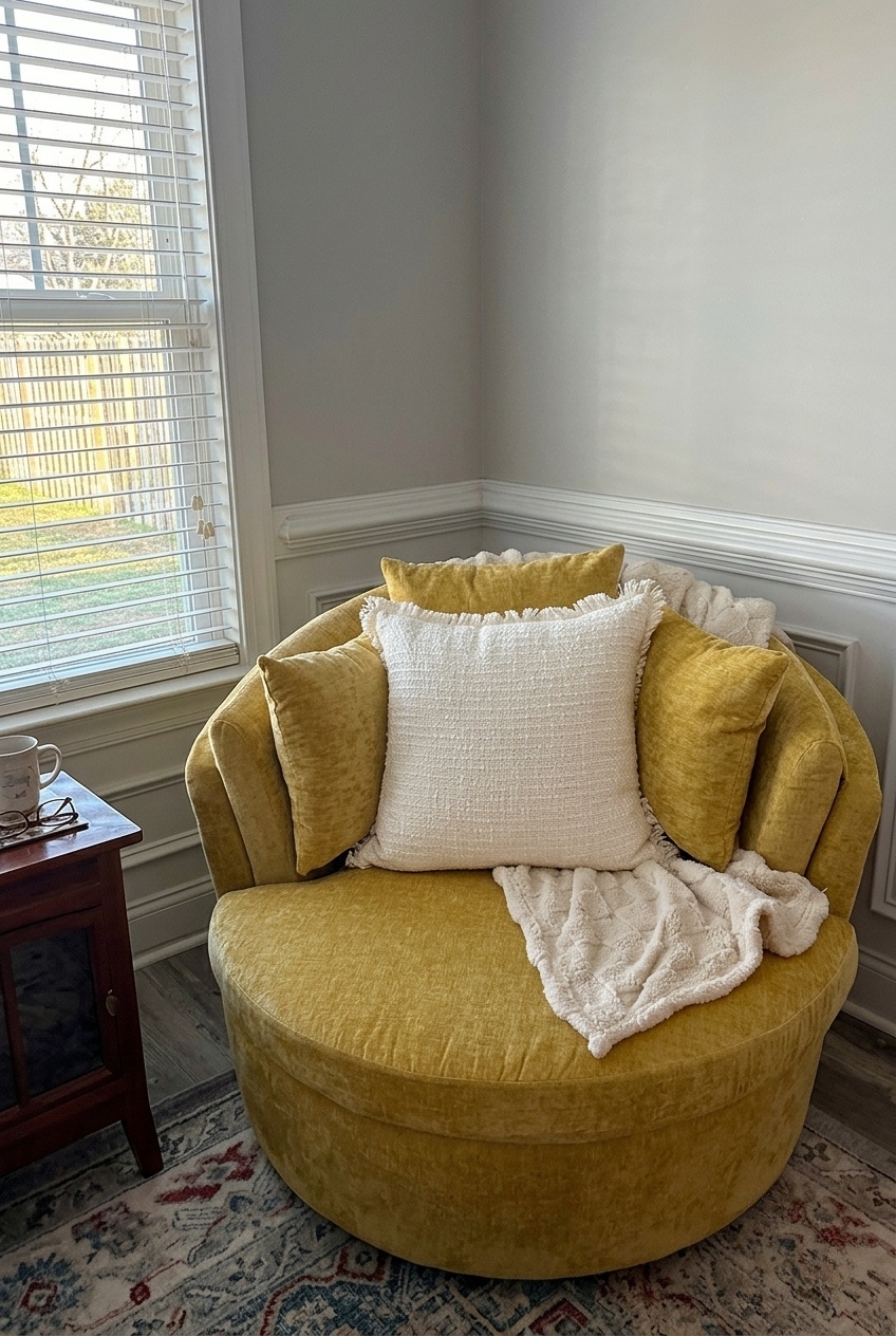 How to Style the Oversized Swivel Barrel Chair For Living Room: Design Tips & Palette Ideas