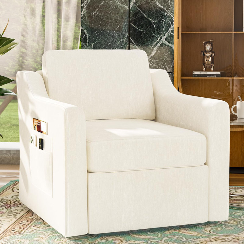 How to Style the Beige Swivel Chair For Your Living Room: Design Tips & Palette Ideas