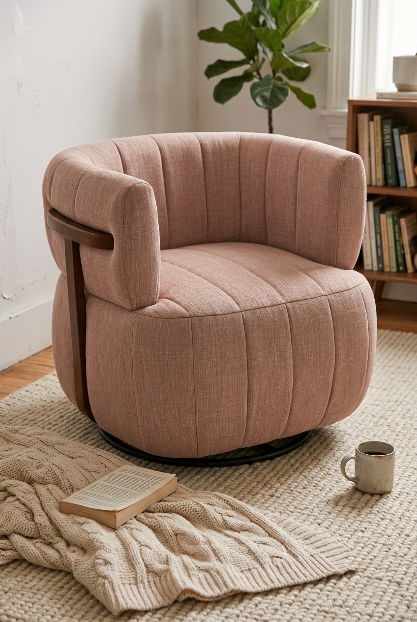 How to Style the Swivel Upholstered Barrel Accent Chairs Living Room: Design Tips & Palette Ideas