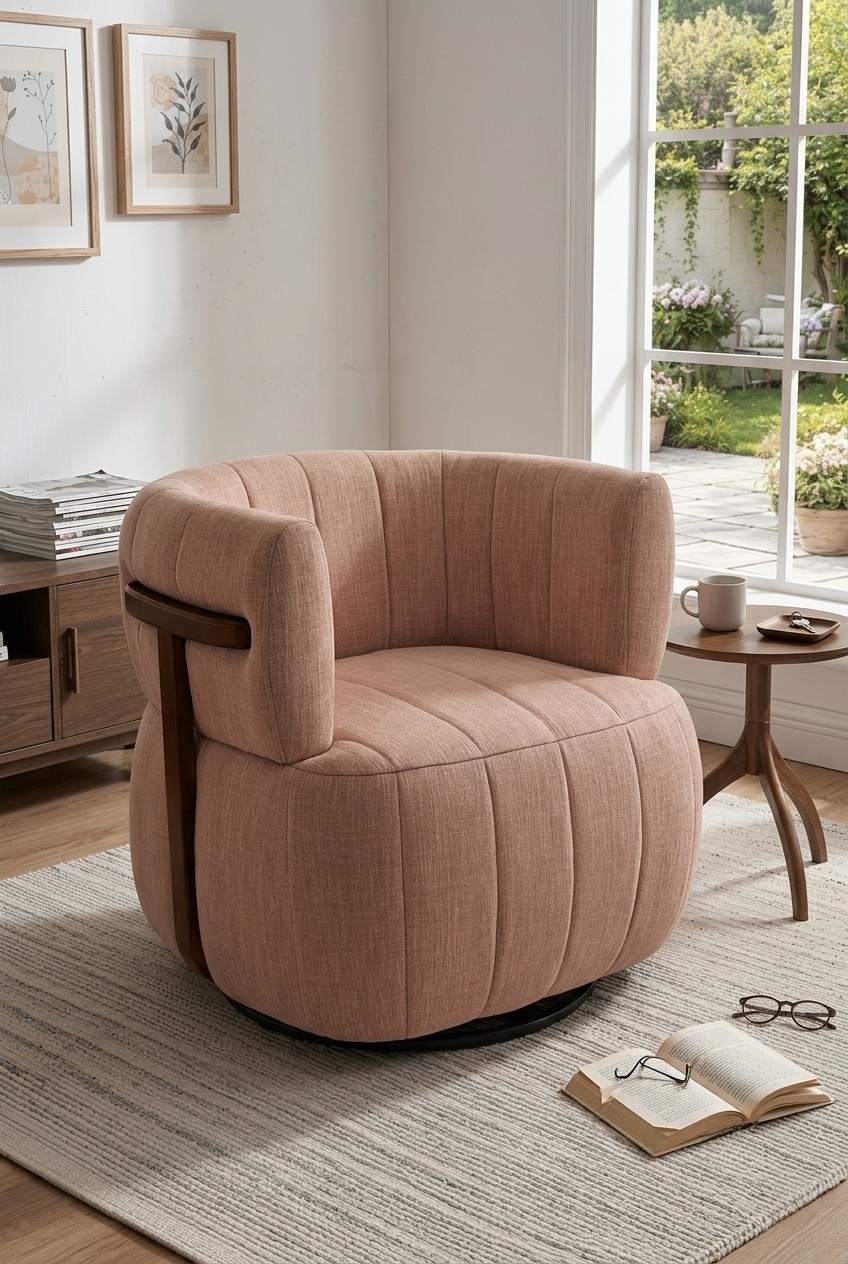 How to Style the Swivel Upholstered Barrel Accent Chairs Living Room: Design Tips & Palette Ideas