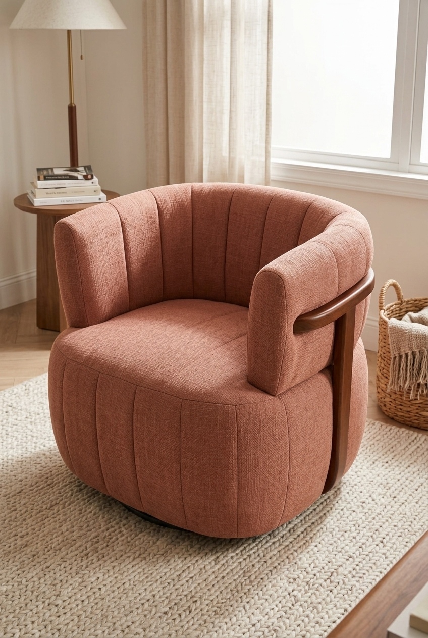 How to Style the Swivel Upholstered Barrel Accent Chairs Living Room: Design Tips & Palette Ideas