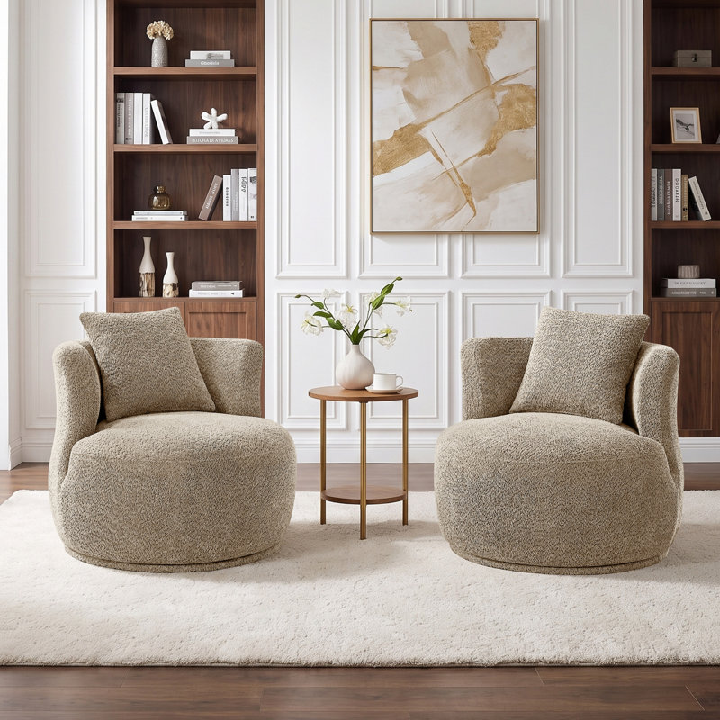The Art of the Bedroom Nook: Styling Bouclé Swivel Armchairs for Effortless Comfort