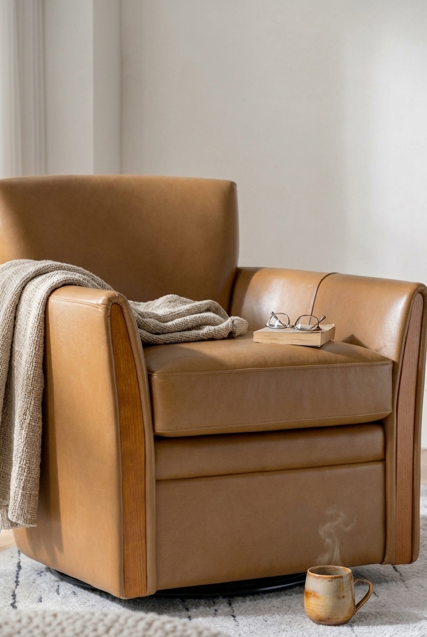 How to Style the Modern Leather Swivel Accent Chair Decor: Design Tips & Palette Ideas