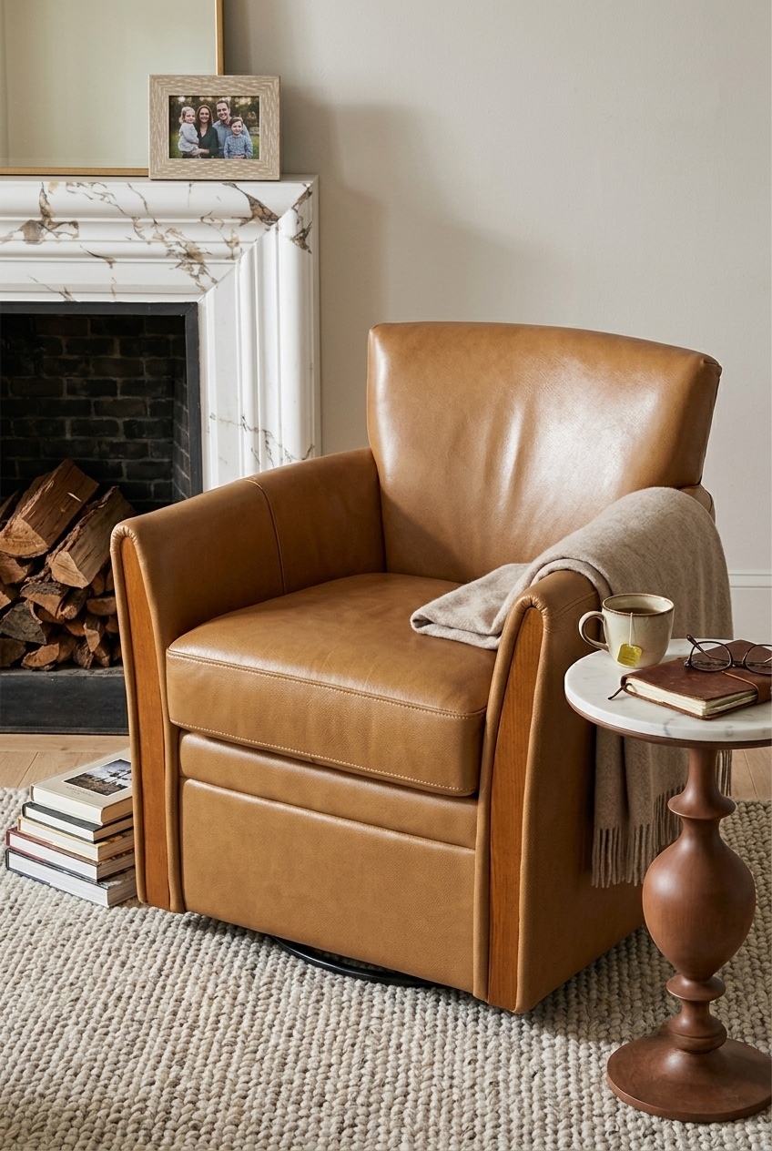 How to Style the Modern Leather Swivel Accent Chair Decor: Design Tips & Palette Ideas