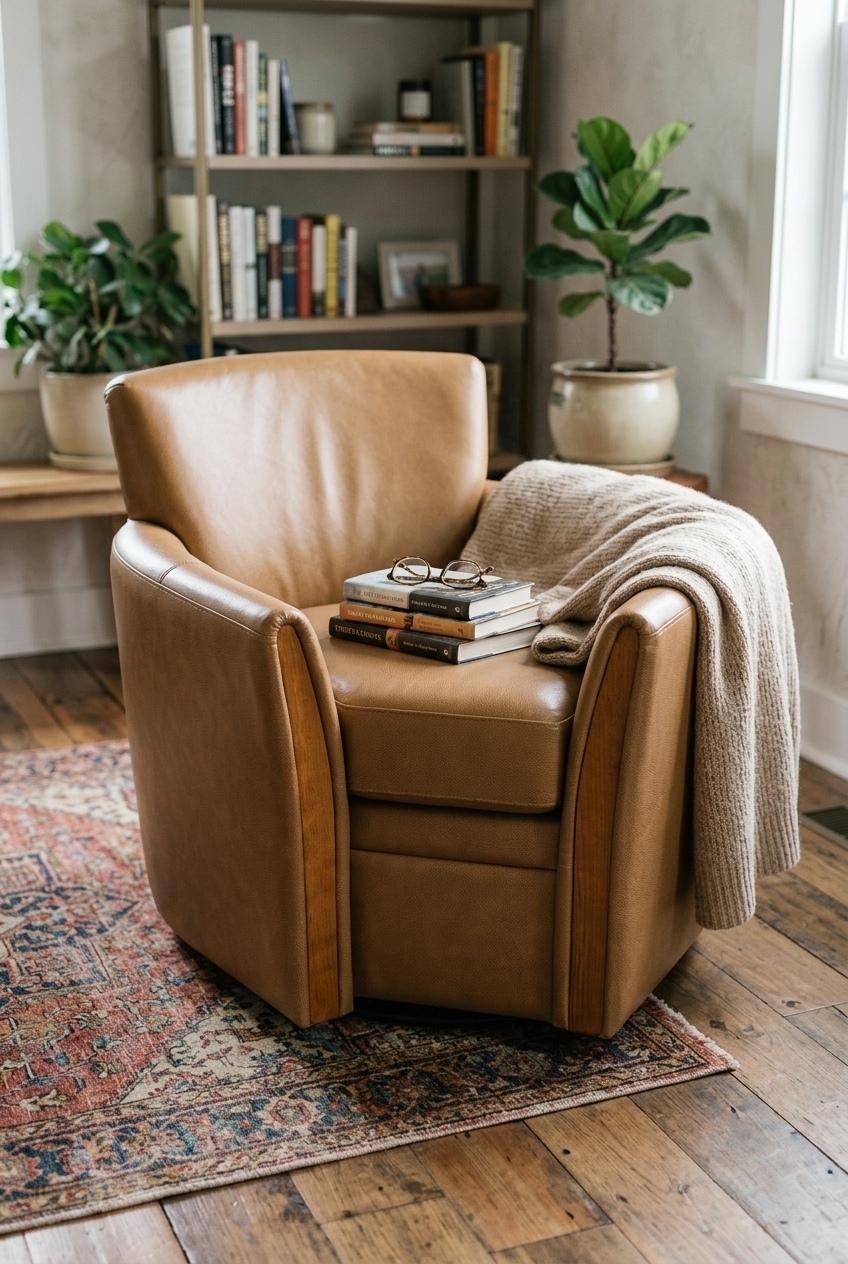 How to Style the Modern Leather Swivel Accent Chair Decor: Design Tips & Palette Ideas