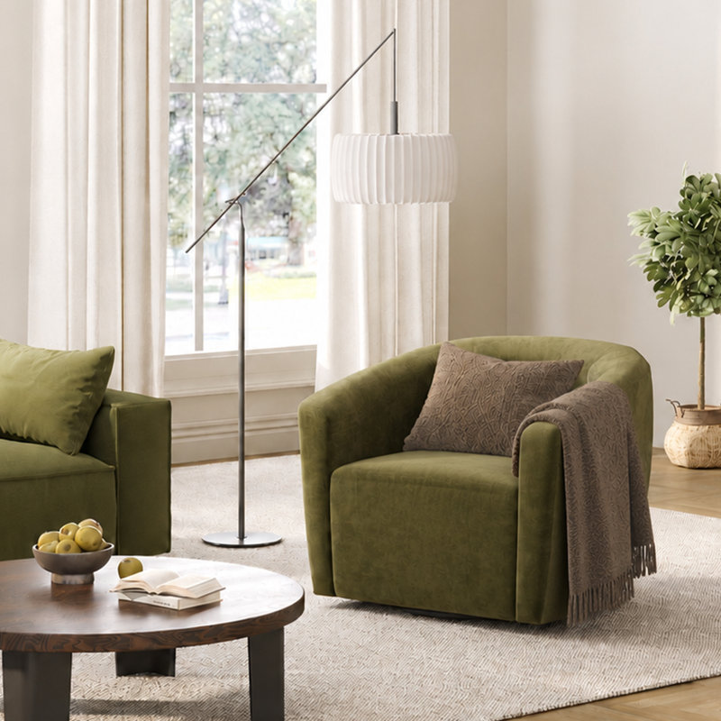 How to Style the Modern Swivel Barrel Accent Chair Living Room: Design Tips & Palette Ideas