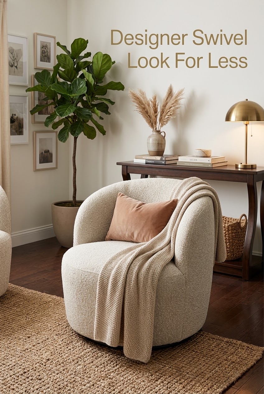 Curved Comfort: How to Style a Cozy Bedroom Reading Nook with Bouclé