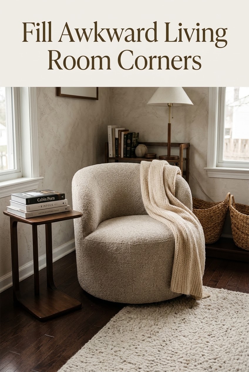 Curved Comfort: How to Style a Cozy Bedroom Reading Nook with Bouclé