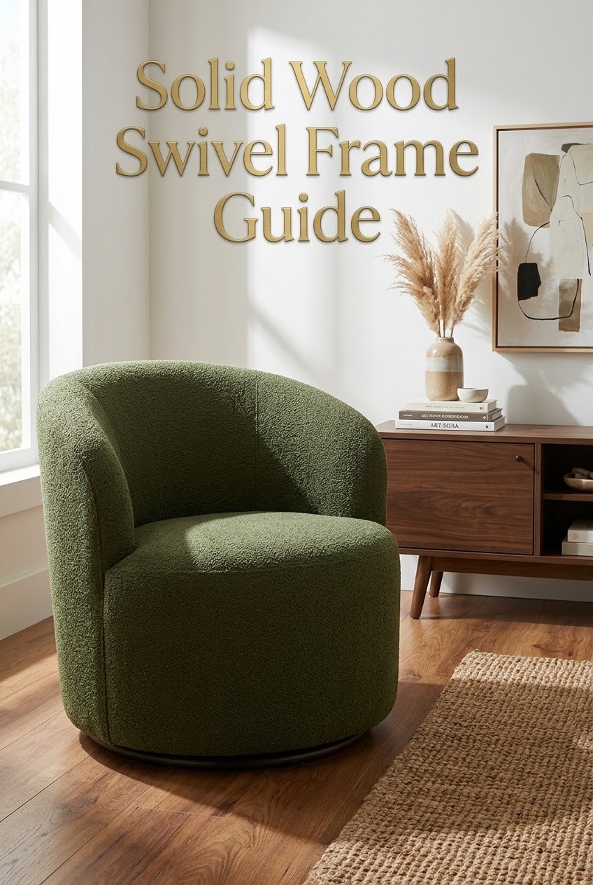 The Solid Wood Swivel Frame Guide: Engineering Stability in Modern Barrel Seating