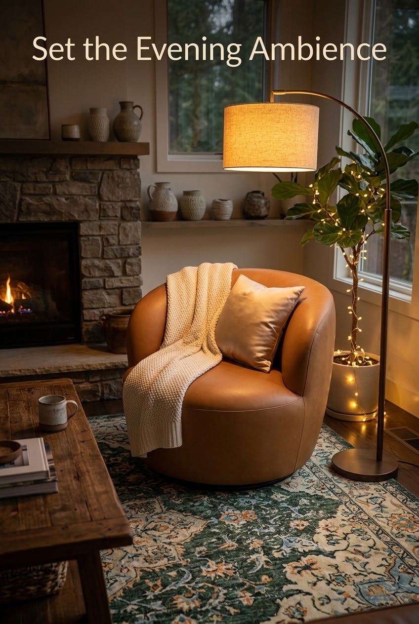Set the Evening Ambience: How to Curate a Luminous Twilight Reading Nook